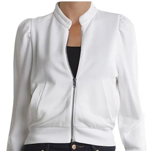 Free People Just For You Shirred White Jacket 🔥🔥HOST PICK🔥🔥 NWT - Picture 2 of 9